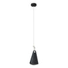 Suspension Bell noire, H 122 cm