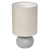 Lampe à poser Impact beige et grise, béton