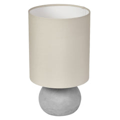 Lampe à poser Impact beige et grise, béton
