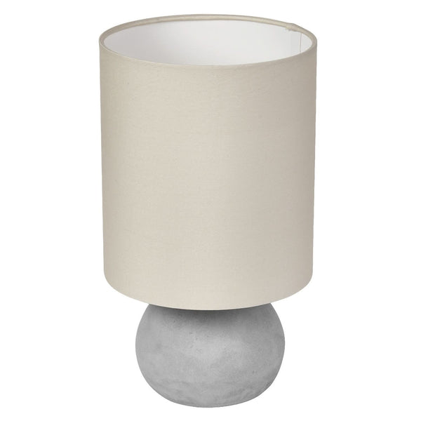 Lampe à poser Impact beige et grise, béton