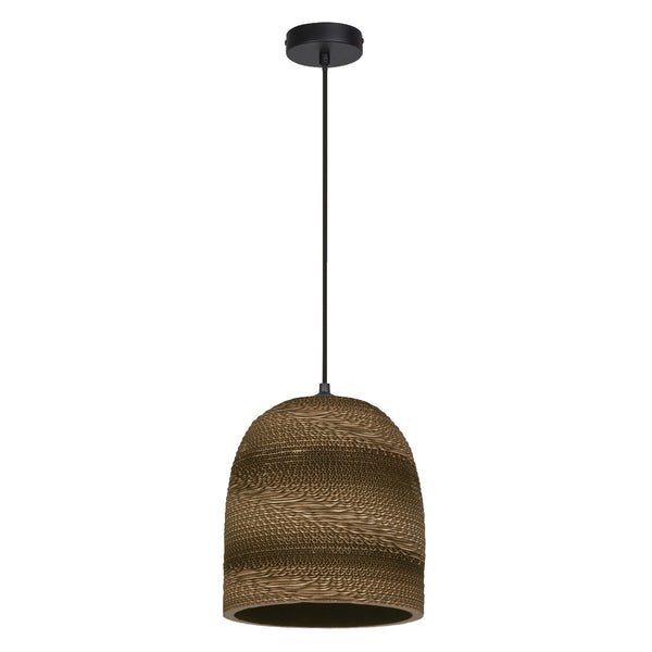 Suspension Cardboard Ball marron, H 134 cm