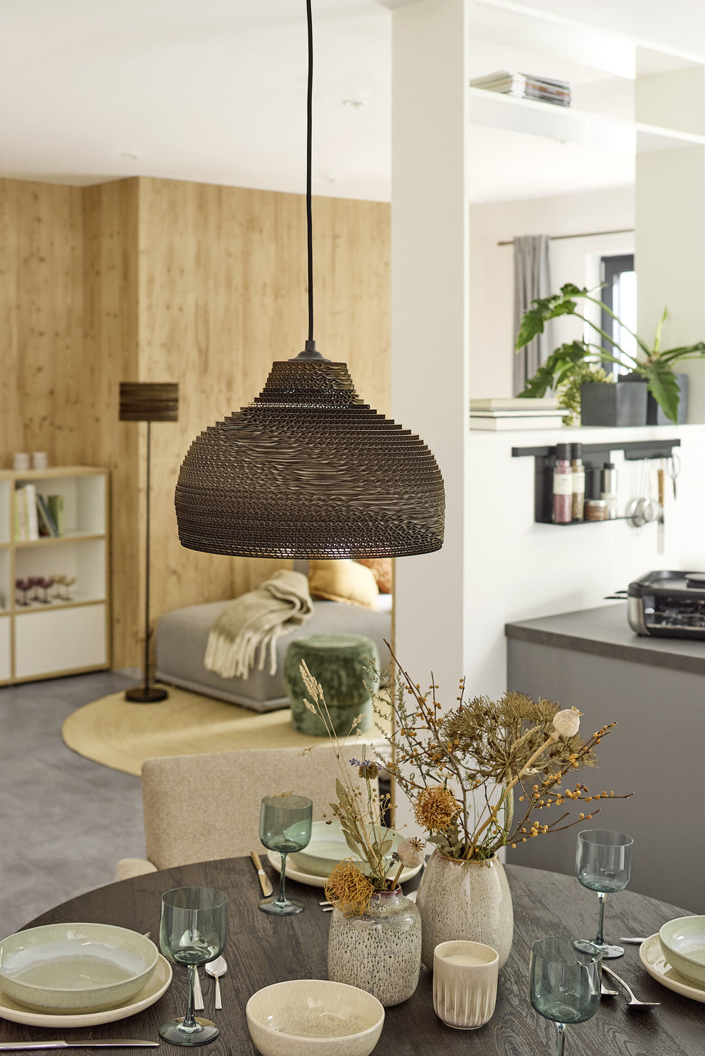 Suspension Cardboard Hat marron