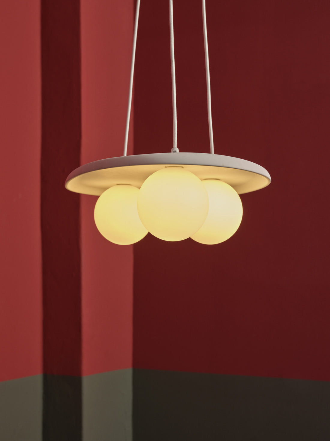 Suspension luminaire | Plaster Nest Blanche