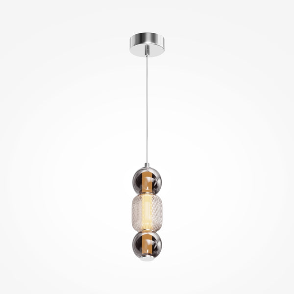 Drop silver pendant light