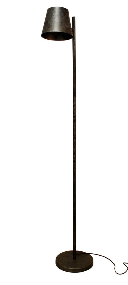 Lampadaire Colt rouille et gris, H 160 cm