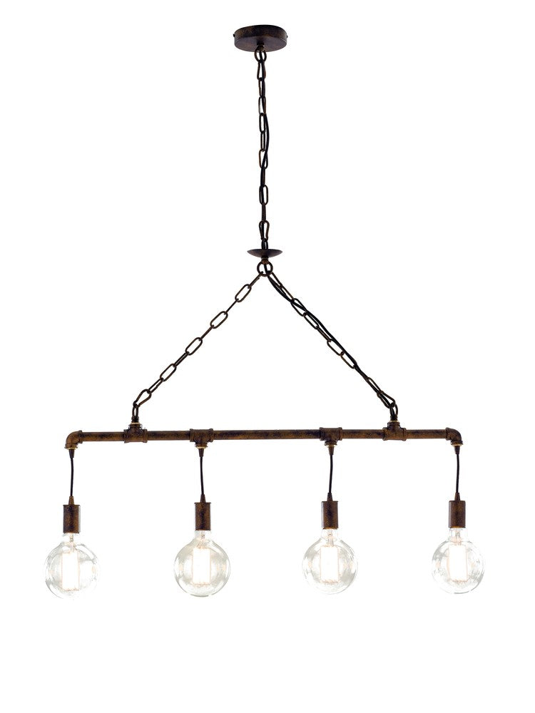 Suspension Armacord rouille, H 109 cm