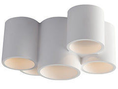 Plafonnier Banjie blanc, L 29,6 cm