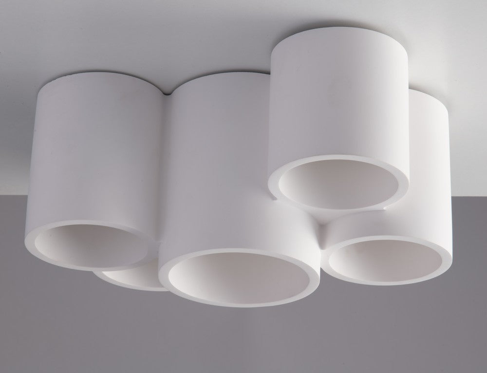 Plafonnier Banjie blanc, L 29,6 cm