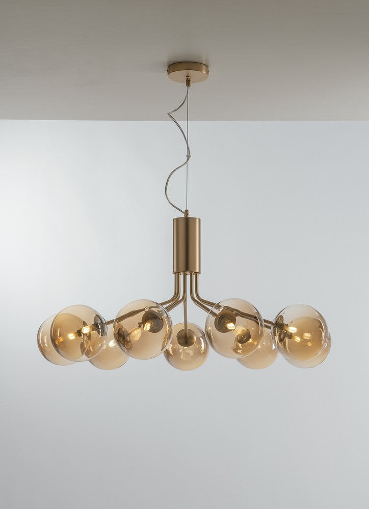 Suspension Honey laiton, H 161 cm