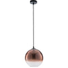 Suspension Marte cuivrée, H 148,9 cm