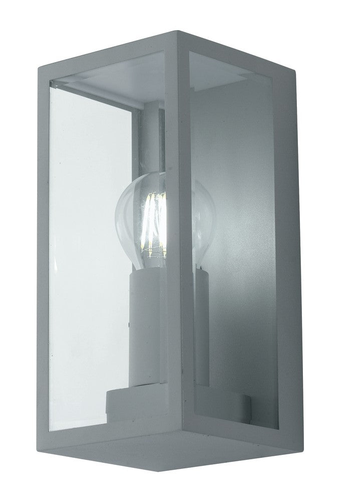 Applique extérieure Mondrian argentée, verre