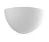 Applique murale Moritz blanche, plâtre, L 25 cm