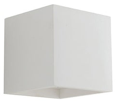 Applique murale Rubik blanche, plâtre