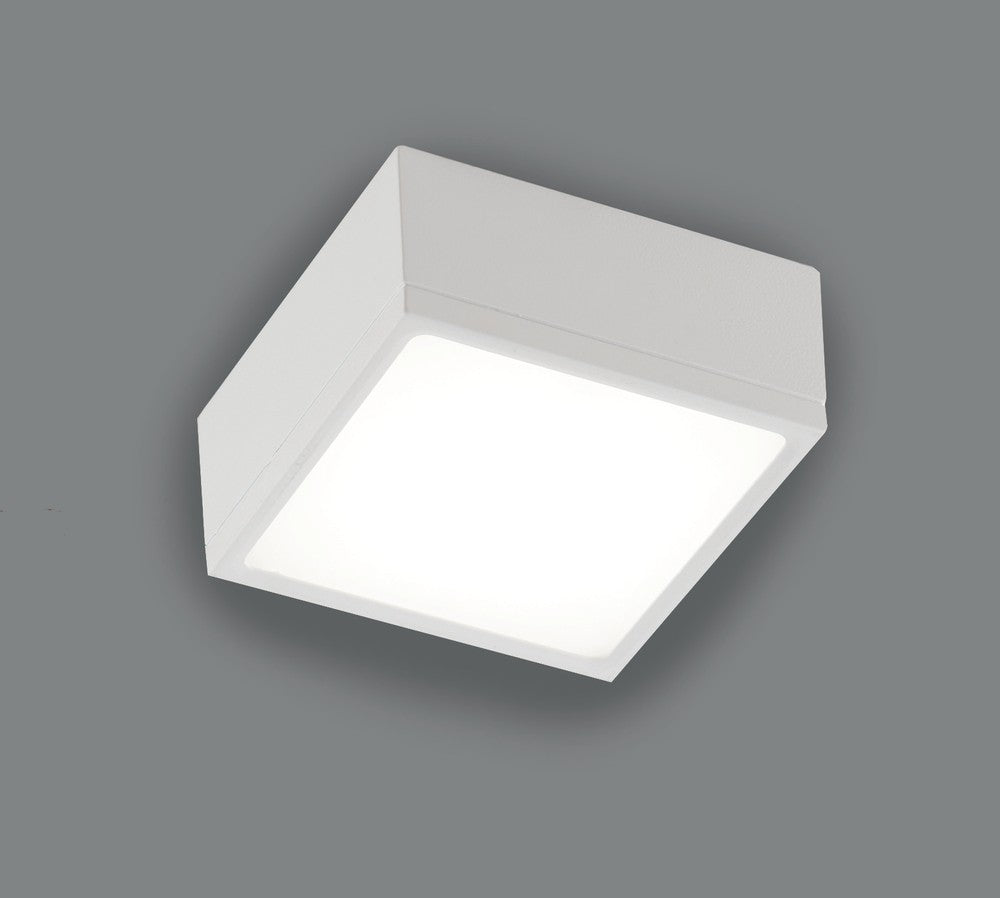 Plafonnier blanc, L 11,2 cm