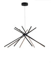 Suspension Shanghai noire, H 160 cm (SHANGHAI-S8C-NERO)