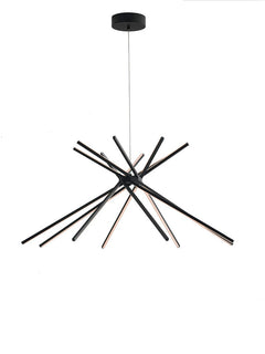 Suspension Shanghai noire, H 160 cm (SHANGHAI-S8C-NERO)