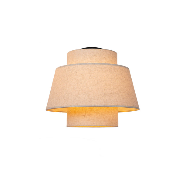 Plafonnier Tribute beige, tissu