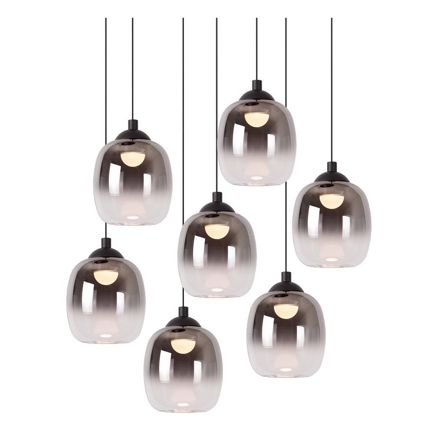 Suspension Tamino noire, verre
