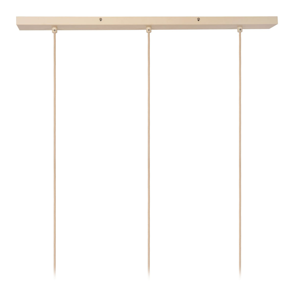 Suspension Corina 3 lumières beige, tissu