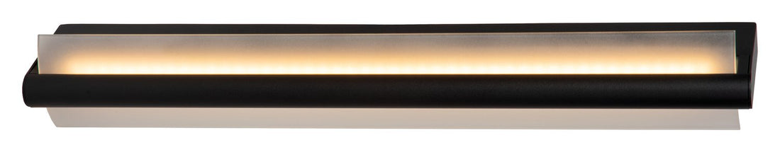 Applique murale Opal opale et noire, verre