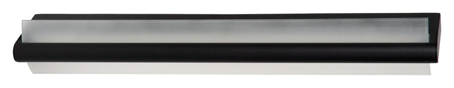 Produit de face éteint, verre opale et profil noir mat