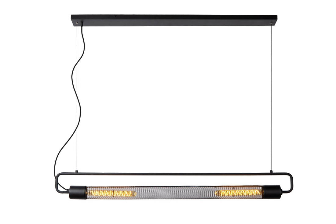 Suspension Calixt 2 lumières noire
