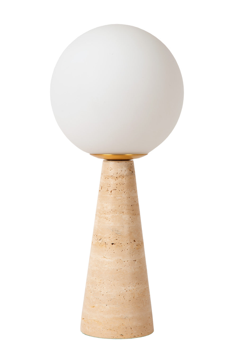 Lampe à poser Evin opale, verre