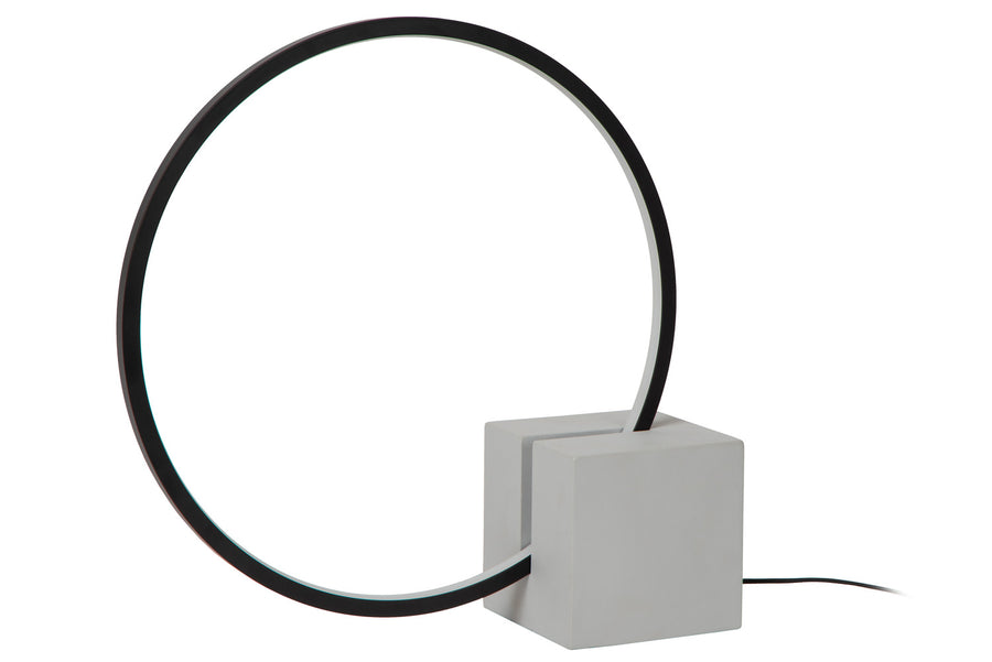 Lampe à poser Cirkelis noire, H 32 cm