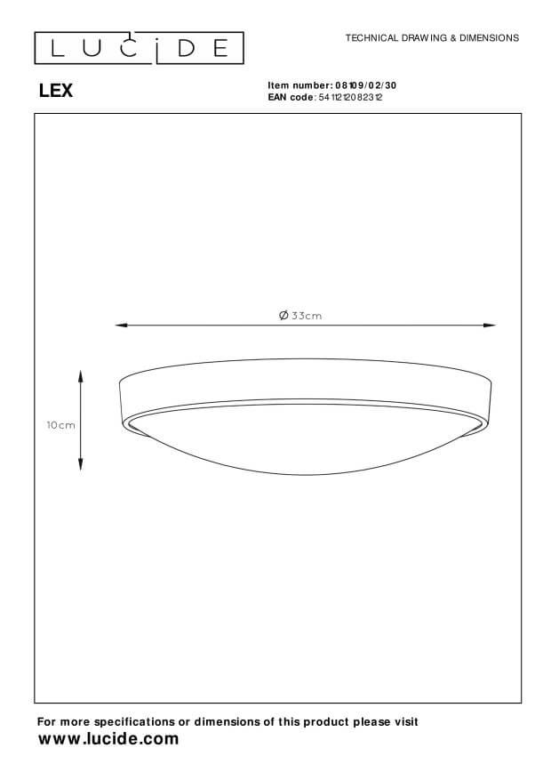 Plafonnier LEX 2 lumières noir