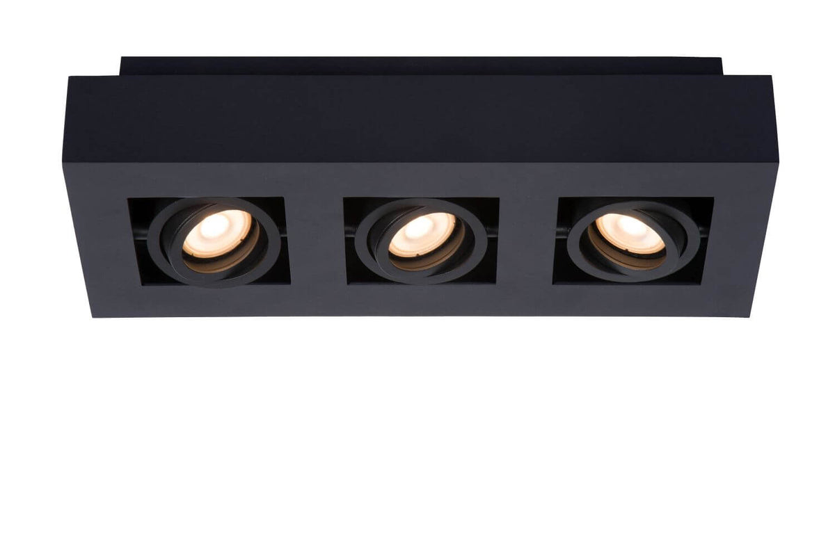 Plafonnier Xirax 3 lumières noir