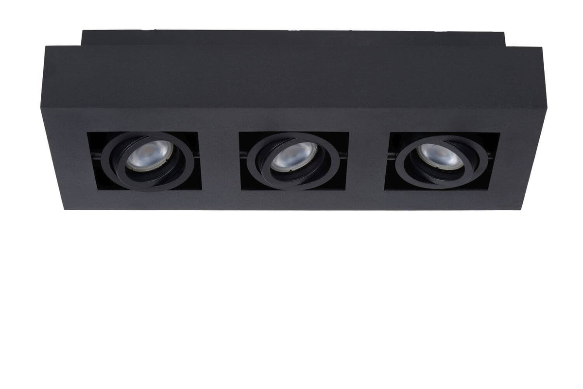 Plafonnier Xirax 3 lumières noir