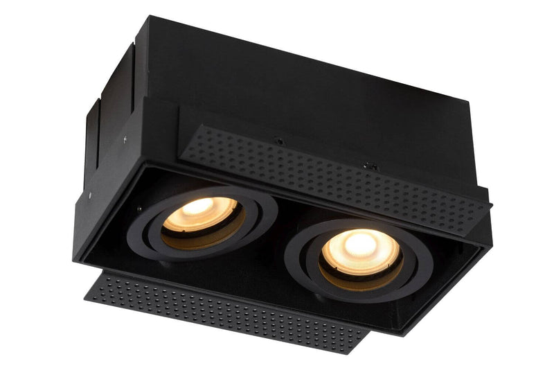 Spot encastrable Trimless 2 lumières noir