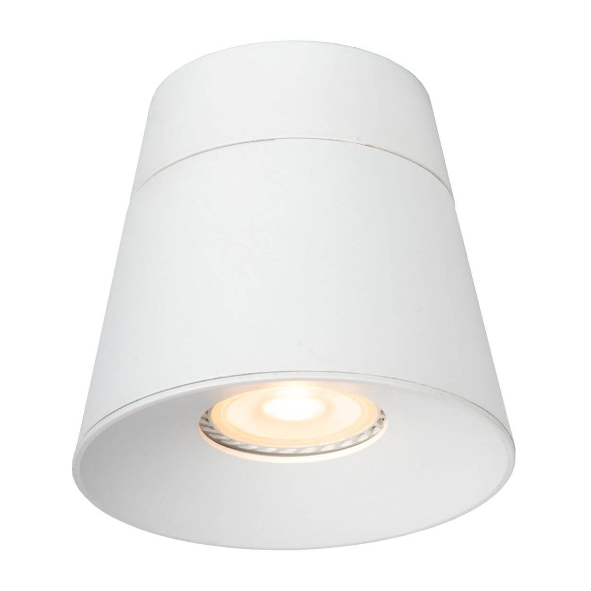 Plafonnier Trigono blanc, Ø 10,5 cm