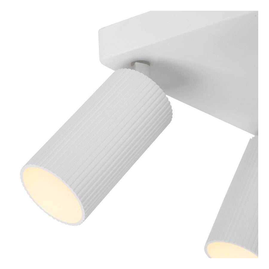 Plafonnier Clubs 4 lumières blanc