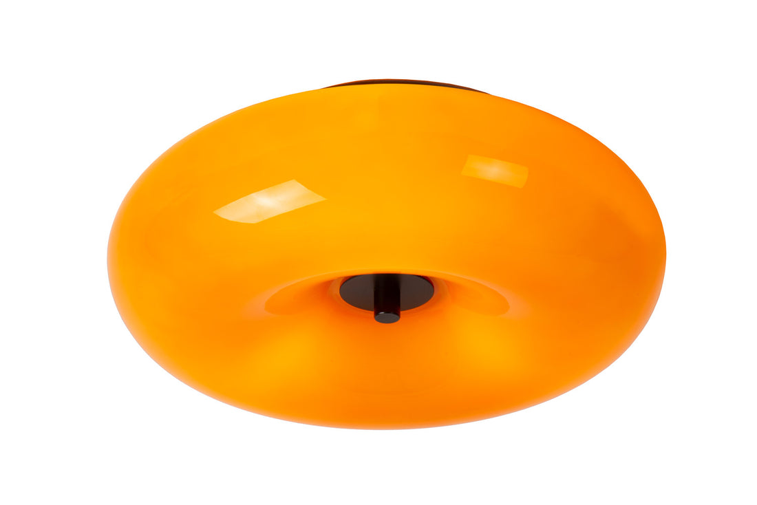 Plafonnier Sentino 3 lumières orange, verre