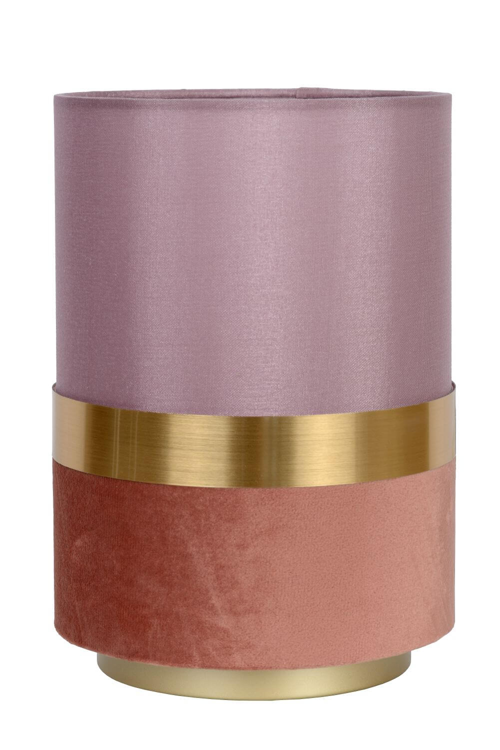 Lampe à poser Extravaganza Tusse rose et dorée mat, lin