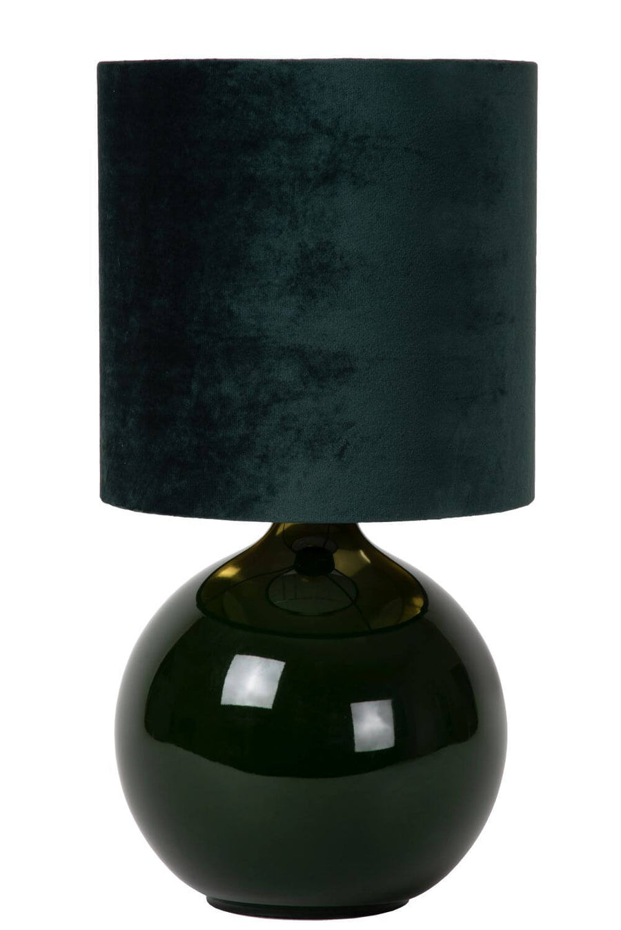 Lampe à poser Esterad verte, coton