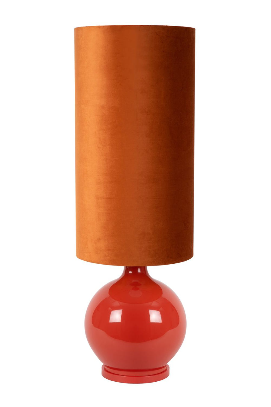 Lampadaire Esterad orange, verre