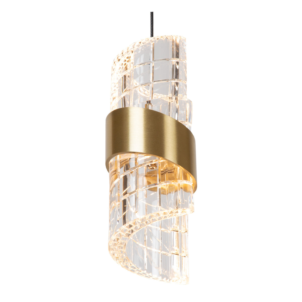 Suspension Kligande dorée, H 70 cm (13496/07/02)