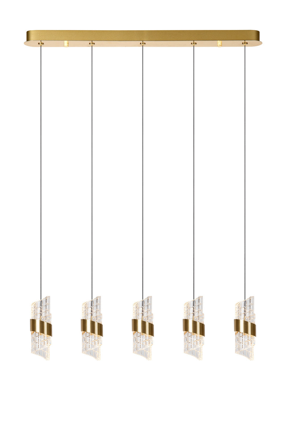 Suspension Kligande dorée, L 84 cm