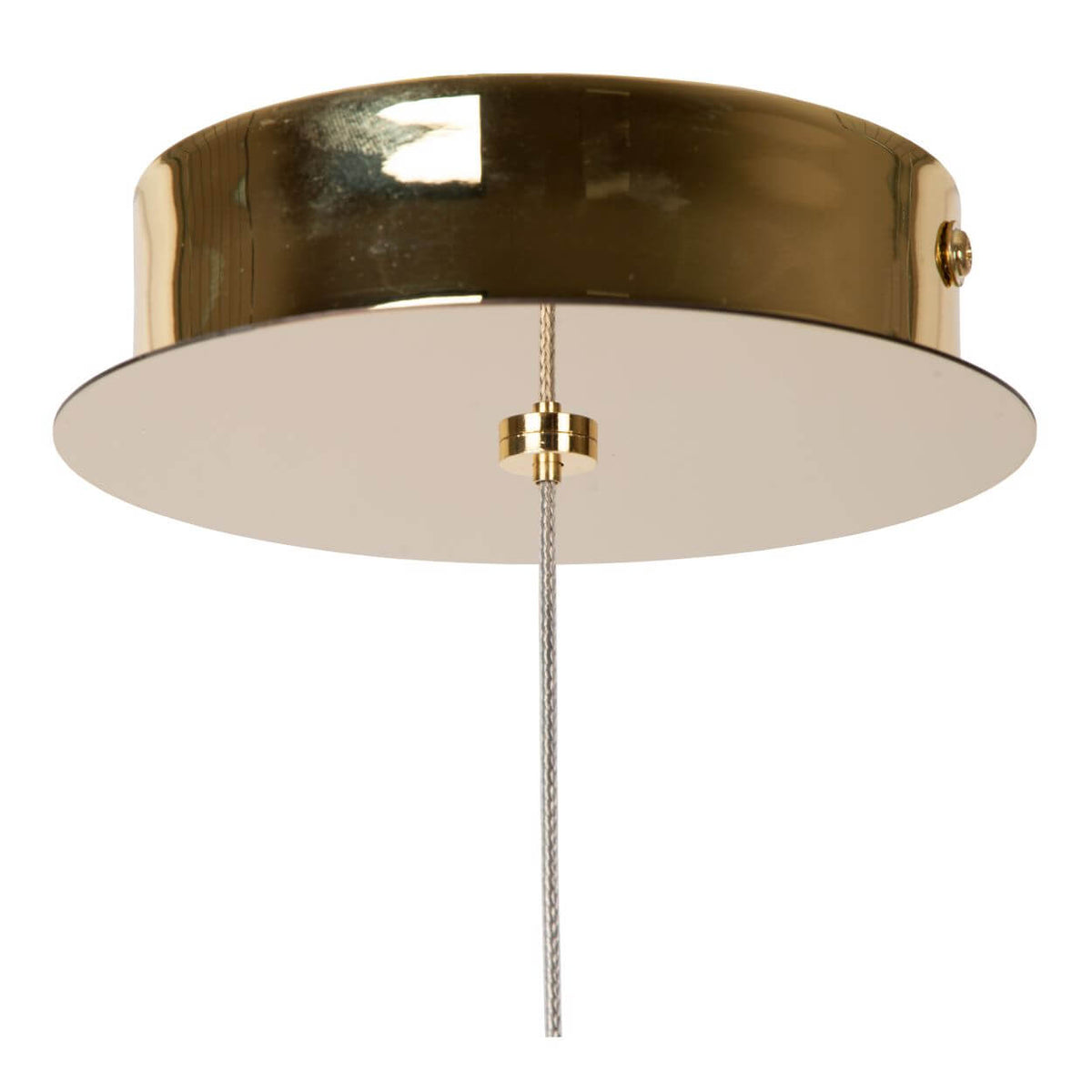 Suspension Cintra transparente et dorée mat, H 50 cm (13499/04/60)