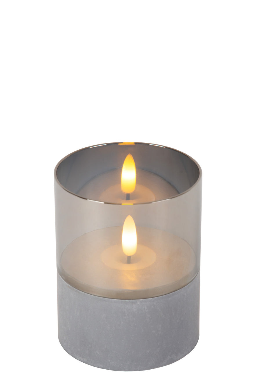 Lampe à poser Velas fumée, verre