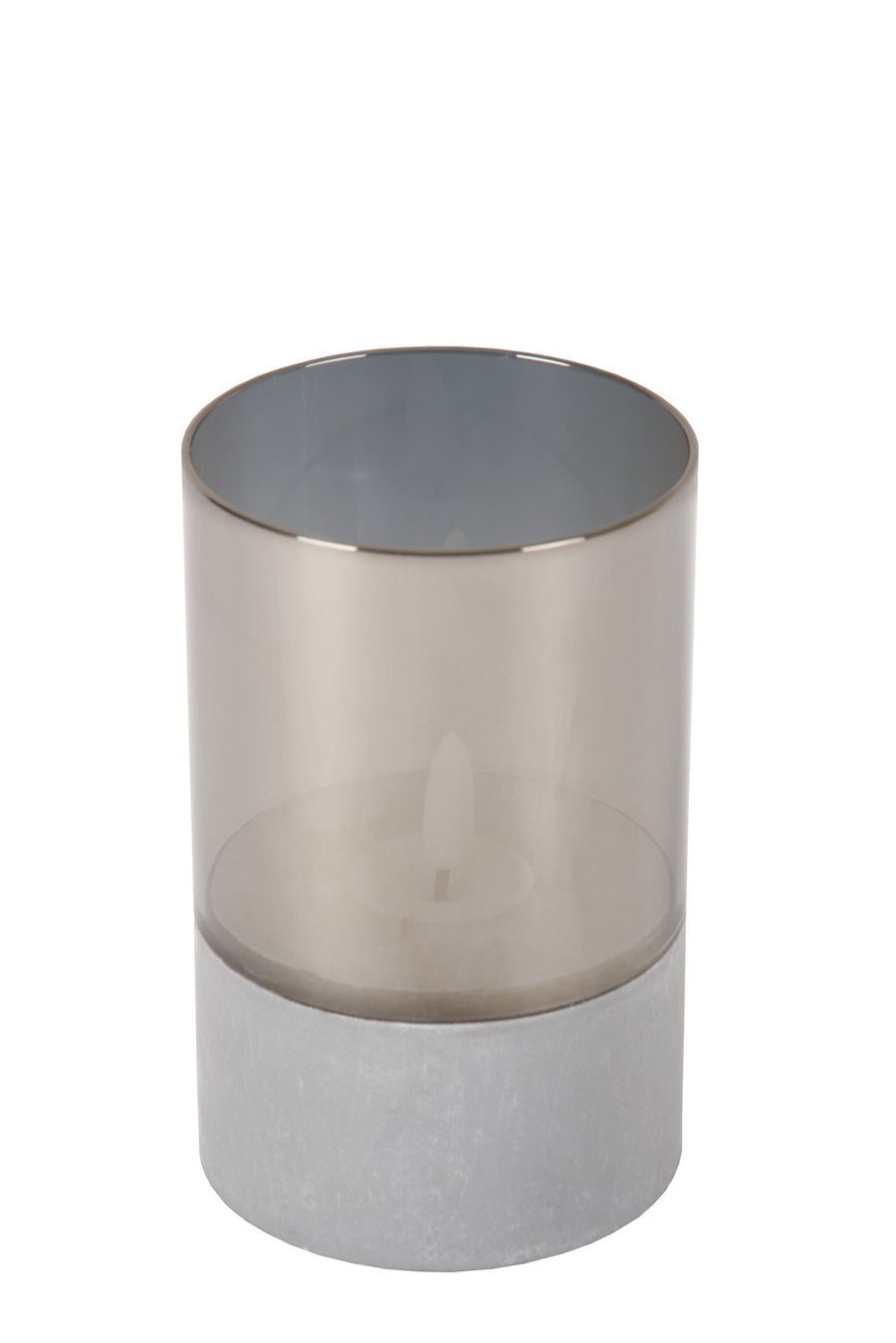 Lampe à poser Velas fumée, verre