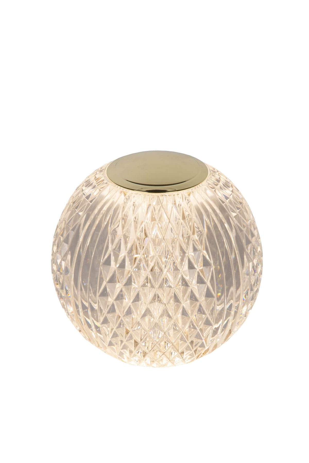 Lampe à poser Cintra transparente et dorée mat, Ø 11 cm (13599/11/60)