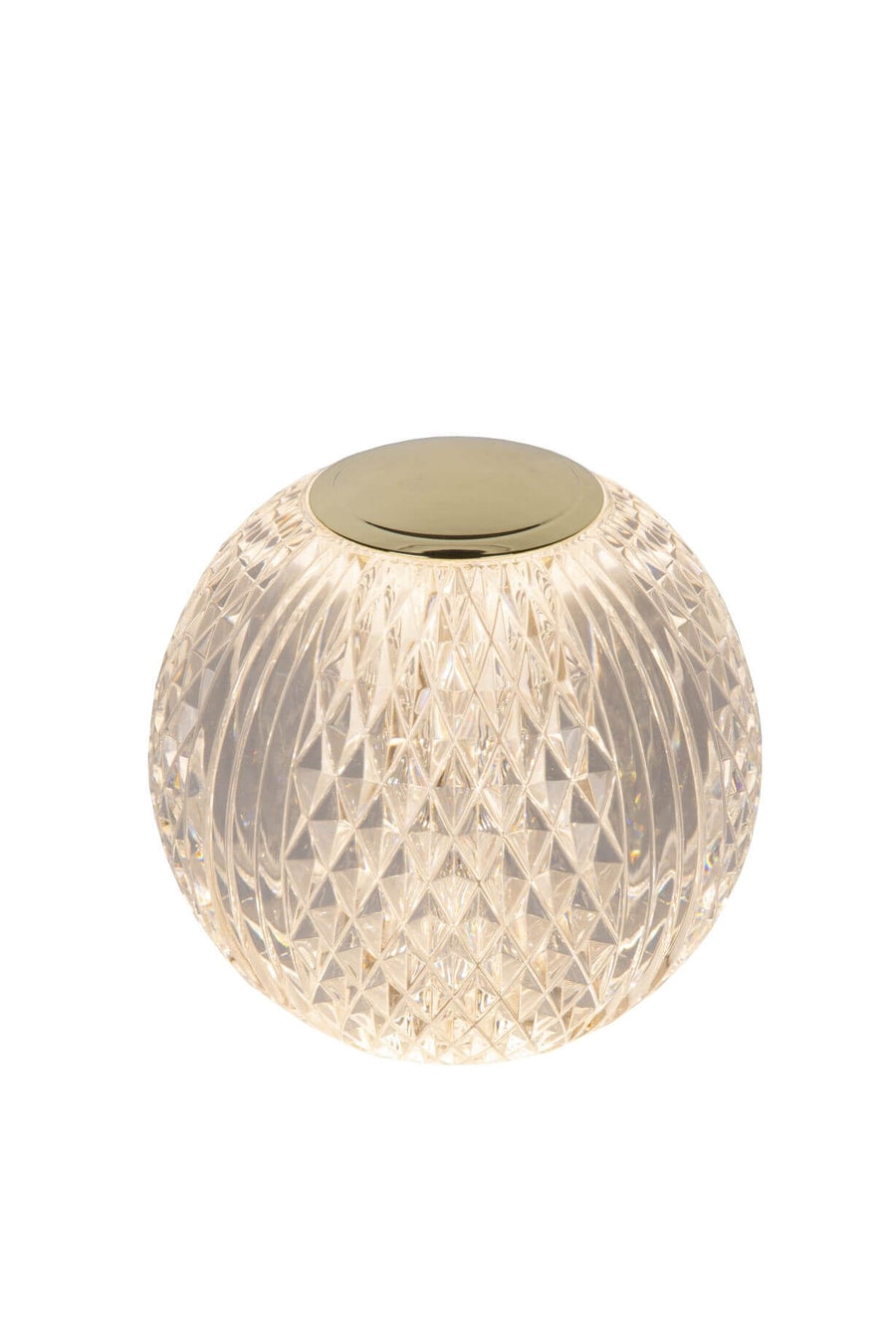 Lampe à poser Cintra transparente et dorée mat, Ø 11 cm (13599/11/60)