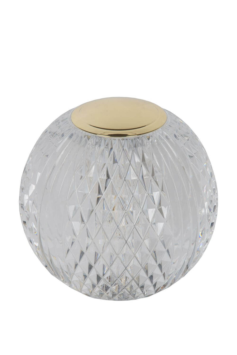 Lampe à poser Cintra transparente et dorée mat, Ø 11 cm (13599/11/60)