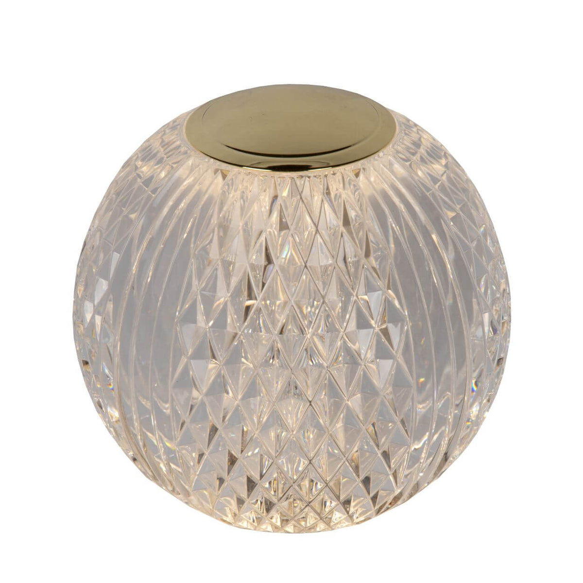 Lampe à poser Cintra transparente et dorée mat, Ø 11 cm (13599/11/60)