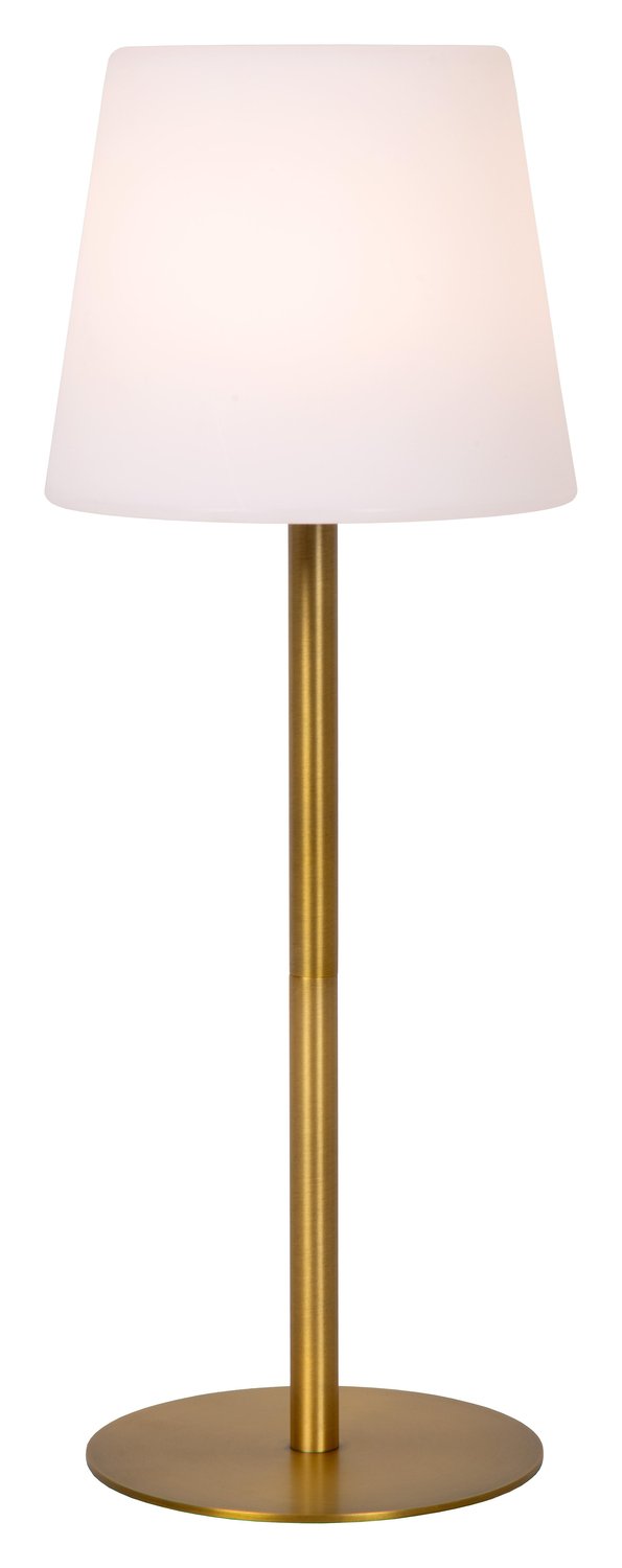 Lampe extérieure Tyon dorée mat et opale (13816/02/02)