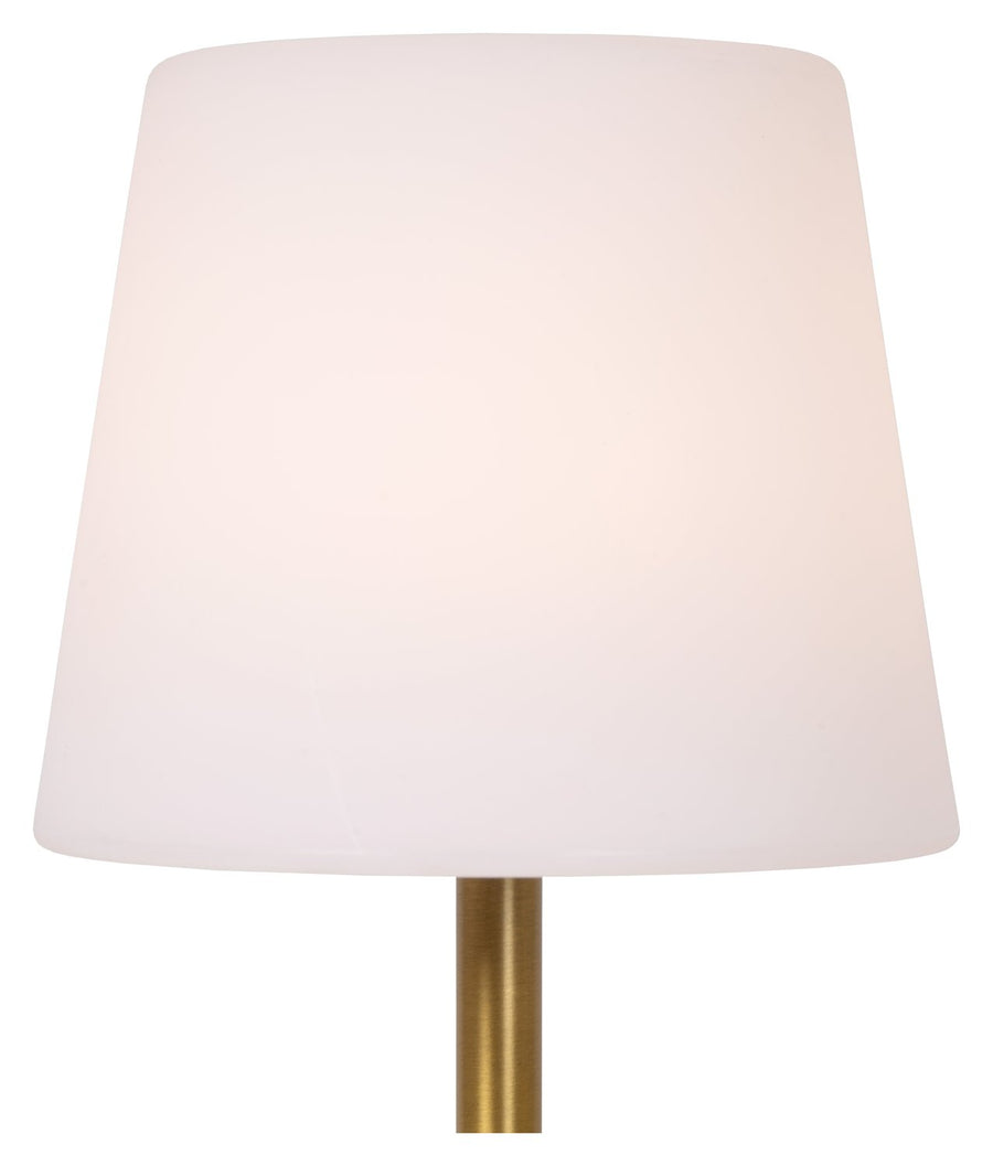 Lampe extérieure Tyon dorée mat et opale (13816/02/02)