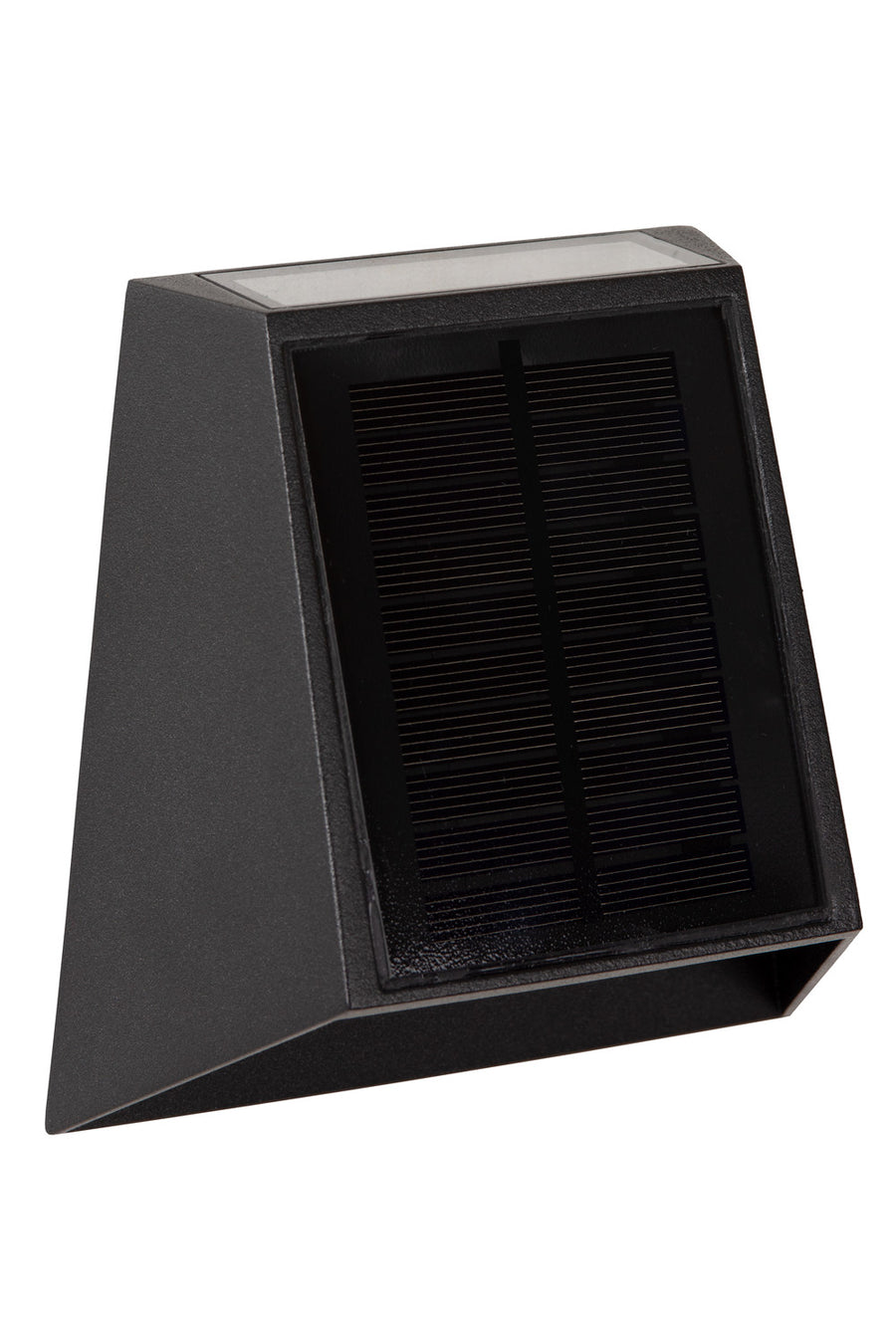 Détail du boîtier noir vu de dessus avec finition granuleuse